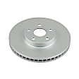 KIT-090221-630 2-Wheel Set Front Brake Disc and Pad Kit, Plain Surface 5 Lugs Ceramic Evolution Geomet Coated High Carbon, Includes (2) Brake Disc and (1) Brake Pad Set