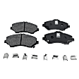 KIT-090221-694 2-Wheel Set Brake Disc and Pad Kit, Plain Surface 5 Lugs Semi-metallic Evolution Geomet Coated High Carbon, Includes (2) Brake Disc and (1) Brake Pad Set
