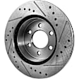 2016 Buick Enclave - 2-Wheel Set Front Brake Disc and Pad Kit, Cross-drilled and Slotted, 6 Lugs, 325 mm, Ceramic, 3.6L 6Cyl, Includes (1) Brake Pad Set and (2) Brake Disc