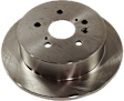 2006 Toyota Sienna Limited - 4-Wheel Set Front and Rear Brake Disc and Pad Kit, Plain Surface, 5 Lugs, Front-295.91 mm/Rear-291.08 mm, Ceramic, With Rear Disc Brake, 3.3L 6Cyl, Pro-Line Series  Includes (4) Disc and (2) Pad Set