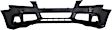 2012 Audi A4 Base - 2-Piece Kit Front Primed Bumper Cover, Sedan,  Includes (1) Bumper Cover and (1) Valance