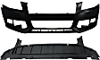 2012 Audi A4 Quattro - 2-Piece Kit Front Primed Bumper Cover,  For Models Without S-Line Package, Sedan,  Includes (1) Bumper Cover and (1) Valance