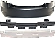 2012 Honda Accord - 3-Piece Kit Rear Primed Bumper Cover, 4-Door-, Sedan,  Includes (1) Bumper Absorber, (1) Bumper Cover, and (1) Bumper Reinforcement
