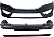 3-Piece Kit, Front Primed Bumper Cover, Sedan, Includes (1) Bumper Cover, (1) Bumper Reinforcement, and (1) Valance