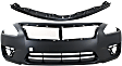 2-Piece Kit, Front Primed Bumper Cover, Includes (1) Bumper Cover and (1) Bumper Retainer