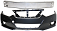 2017 Nissan Altima - 2-Piece Kit Front Primed Bumper Cover,  Includes (1) Bumper Cover and (1) Bumper Reinforcement
