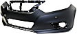 2017 Nissan Altima - 2-Piece Kit Front Primed Bumper Cover,  Includes (1) Bumper Cover and (1) Bumper Reinforcement