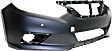 2017 Nissan Altima - 2-Piece Kit Front Primed Bumper Cover,  Includes (1) Bumper Cover and (1) Bumper Reinforcement