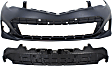 2-Piece Kit, Front Primed Bumper Cover, Includes (1) Bumper Absorber and (1) Bumper Cover