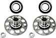 2-Wheel Set Rear Wheel Hub, 5 Lugs, With Bearing,, 2.4L, 4Cyl, Includes (2) Wheel Hub and (2) Wheel Bearing