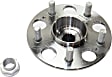 2-Wheel Set Rear Wheel Hub, 5 Lugs, With Bearing,, 2.4L, 4Cyl, Includes (2) Wheel Hub and (2) Wheel Bearing