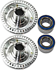 2-Wheel Set Front Wheel Hub, 5 Lugs, With Bearing, Includes (2) Wheel Hub and (2) Wheel Bearing