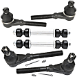 2002 Ford F-150 - 6-Piece Kit Front, Driver and Passenger Side Suspension Kit, 4WD, Heavy Duty Design, Includes (2) Sway Bar Link and (4) Tie Rod End