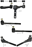 8-Piece Kit Front Suspension Kit, Includes (4) Tie Rod End, (2) Sway Bar Link, (1) Idler Arm and (1) Pitman Arm