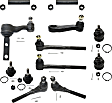 12-Piece Kit Front Suspension Kit, Includes (4) Ball Joint, (4) Tie Rod End, (2) Tie Rod Adjusting Sleeve, (1) Idler Arm and (1) Pitman Arm