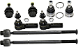 8-Piece Kit Front, Driver and Passenger Side Suspension Kit, Includes (4) Ball Joint and (4) Tie Rod End