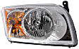 3-Piece Kit Driver and Passenger Side Halogen Headlight, With bulb(s), OE Replacement, CAPA Certified, Includes (1) Bumper Cover and (2) Headlight