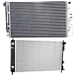 2-Piece Kit Radiator, 2.4L, 4Cyl, Includes (1) A/C Condenser and (1) Radiator