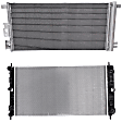 2007 Pontiac G6 Base - 2-Piece Kit Radiator, 3.9L 6Cyl,  Includes (1) A/C Condenser and (1) Radiator