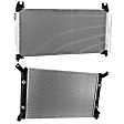 2015 Chevrolet Silverado 2500 HD LTZ - 2-Piece Kit Radiator, Automatic Transmission, 6.0L 8Cyl,  Includes (1) A/C Condenser and (1) Radiator