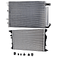 2-Piece Kit Radiator, Includes (1) A/C Condenser and (1) Radiator