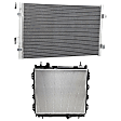 2004 Chrysler PT Cruiser Base - 2-Piece Kit Radiator, Non-Turbocharged, 2.4L 4Cyl,  Includes (1) A/C Condenser and (1) Radiator