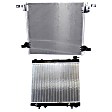 2005 Dodge Dakota - 2-Piece Kit Radiator, For Models With Heavy Duty Cooling, 4.7L 8Cyl,  Includes (1) A/C Condenser and (1) Radiator