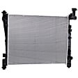 2011 Jeep Grand Cherokee Laredo - 2-Piece Kit Radiator, For Models With Standard Duty Cooling, 5.7L 8Cyl,  Includes (1) A/C Condenser and (1) Radiator