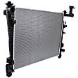 2011 Jeep Grand Cherokee Laredo - 2-Piece Kit Radiator, For Models With Standard Duty Cooling, 5.7L 8Cyl,  Includes (1) A/C Condenser and (1) Radiator