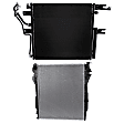 2-Piece Kit Radiator, 6.7L, 6Cyl, Includes (1) A/C Condenser and (1) Radiator