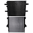 2-Piece Kit Radiator, Includes (1) A/C Condenser and (1) Radiator