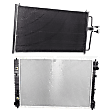 2006 Ford Escape - 2-Piece Kit Radiator, 3.0L 6Cyl,  Includes (1) A/C Condenser and (1) Radiator