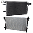 2-Piece Kit Radiator, Includes (1) A/C Condenser and (1) Radiator