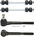 6-Piece Kit Front Suspension Kit, Includes (4) Tie Rod End and (2) Sway Bar Link