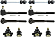 10-Piece Kit Front Suspension Kit, Includes (4) Ball Joint, (4) Tie Rod End and (2) Sway Bar Link