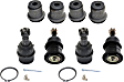6-Piece Kit Front Suspension Kit, Includes (2) Control Arm Bushing and (4) Ball Joint