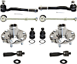 2001 Toyota 4Runner - 10-Piece Kit Front, Driver and Passenger Side Suspension Kit, 4WD, Includes (2) Ball Joint, (2) Sway Bar Link, (4) Tie Rod End, and (2) Wheel Hub