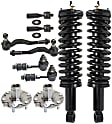 1997 Toyota Tacoma - 10-Piece Kit Front, Driver and Passenger Side Suspension Kit, Extended Cab Pickup, 4WD, Power Steering, Includes (4) Tie Rod End, (2) Sway Bar Link, (2) Shock Absorber and Strut Assembly and (2) Wheel Hub