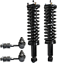4-Piece Kit Front, Driver and Passenger Side Suspension Kit, Includes (2) Sway Bar Link and (2) Shock Absorber and Strut Assembly