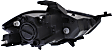 2014 Dodge Dart - 3-Piece Kit Driver and Passenger Side Halogen Headlight, With bulb(s), OE Replacement,  Includes (1) Bumper Cover and (2) Headlight