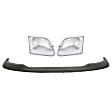 4-Piece Kit Halogen Headlights, With bulb(s), Includes (2) Bumper Trim and (2) Headlight