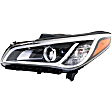 3-Piece Kit HID/Xenon Headlights, With bulb(s), Sedan, Includes (1) Bumper Trim and (2) Headlight