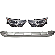 4-Piece Kit Halogen Headlights, Without bulb(s), Includes (2) Bumper Trim and (2) Headlight