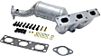 5-Piece Kit Rear Catalytic Converter, Federal EPA Standard, 46-State Legal (Cannot ship to CA, CO, NY or ME), Direct Replacement Series, includes (1) Catalytic Converter and (4) Oxygen Sensor