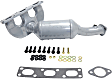 2001 BMW Z3 - 6-Piece Kit Front and Rear Catalytic Converter, 2.5L 6Cyl, Federal EPA Standard, 46-State Legal (Cannot ship to CA, CO, NY or ME), engdesig: M54, Manifold Converter, Naturally Aspirated, Includes (2) Catalytic Converter and (4) Oxygen Senso