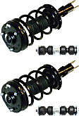 4-Piece Kit Front, Driver and Passenger Side Suspension Kit, Includes (2) Sway Bar Link and (2) Shock Absorber and Strut Assembly