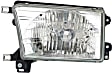 2-Piece Kit Driver Side Halogen Headlight, With bulb(s), OE Replacement, Includes (1) Headlight and (1) Grille Assembly