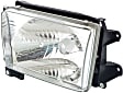 2-Piece Kit Driver Side Halogen Headlight, With bulb(s), OE Replacement, Includes (1) Headlight and (1) Grille Assembly