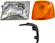 1995-1997 Ford Ranger - 3-Piece Kit Driver Side Halogen Headlight, With bulb(s), OE Replacement, Includes (1) Headlight, (1) Grille Assembly and (1) Corner Light