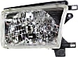 2-Piece Kit Passenger Side Halogen Headlight, With bulb(s), OE Replacement, Includes (1) Headlight and (1) Grille Assembly